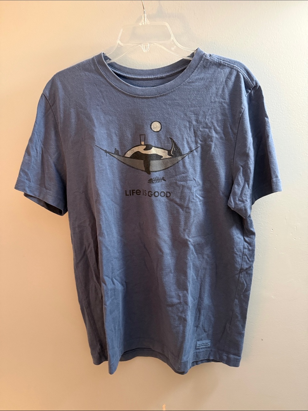 Life Is Good Blue Short Sleeve Graphic Tee